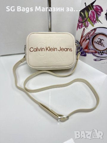 Calvin klein дамска чанта през рамо стилна код 205, снимка 6 - Чанти - 42820215