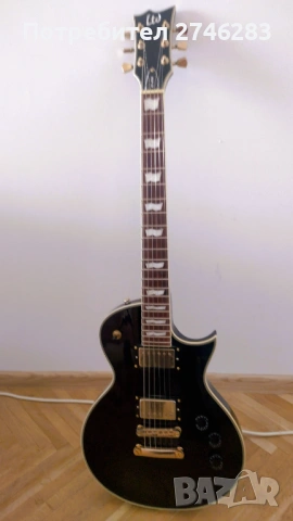 Китара LTD EC-256 с твърд куфар за китара Harley Benton Flight Case Wood, снимка 4 - Китари - 53272340