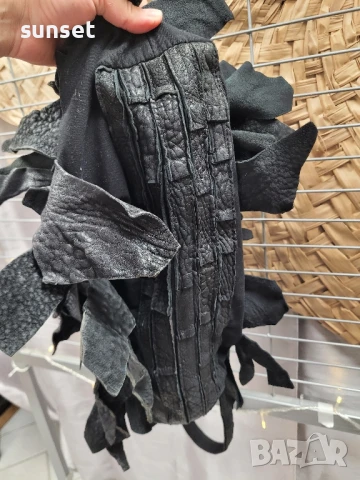 ЕСТЕСТВЕНА кожа голяма чанта рошава, ЕКСТРАВАГАНТНА!, снимка 3 - Чанти - 50655059