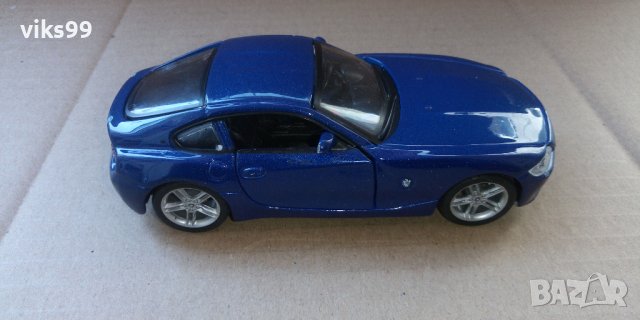 Bburago BMW Z4 M Coupe 1:32 metallic blue, снимка 6 - Колекции - 36957651