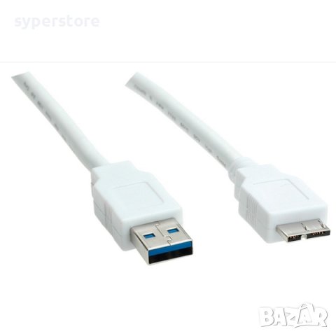 Кабел USB3.0 A-Micro A, M/M, 0.8m SS301031, снимка 1 - Друга електроника - 39235974