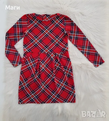 Детска карирана рокля H&M 8-10 години, снимка 7 - Детски рокли и поли - 48313429