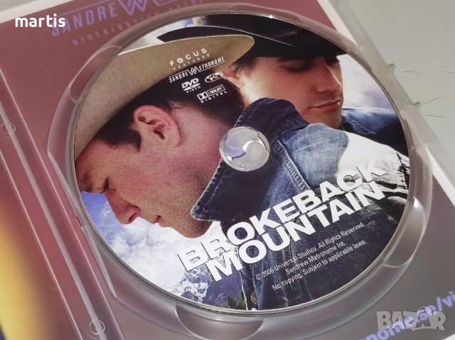 Brokeback Mountain DVD, снимка 3 - DVD дискове - 42194055