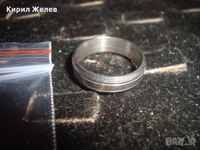 АРТ ХАЛКА БЛАГОРОДНА СТОМАНА МОДЕН ПРЪСТЕН 19645, снимка 2 - Пръстени - 32088916