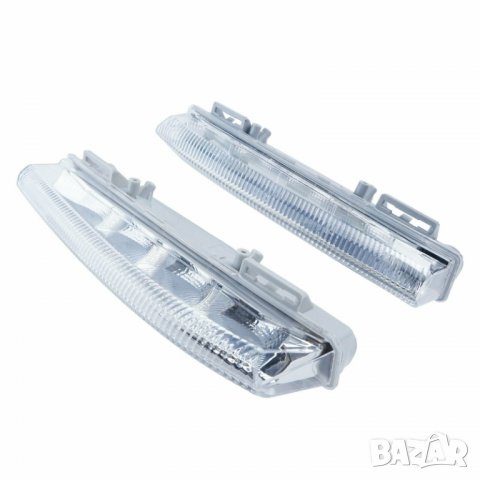 Дневни светлини халогени Mercedes E W212 C207 C W204 SLK R172 CLS W219, снимка 2 - Части - 38095799