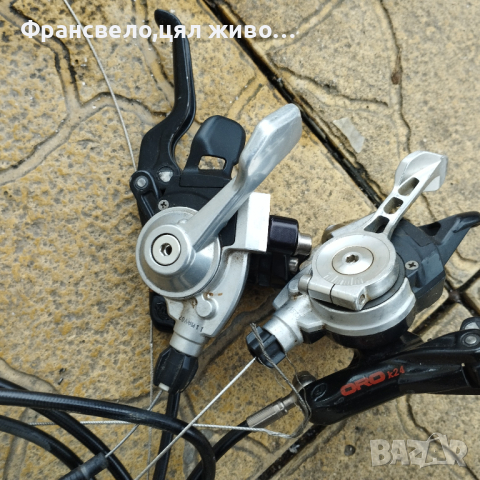Комплект хидравлични спирачки за велосипед колело с команди 27 скорости , снимка 4 - Части за велосипеди - 44551858
