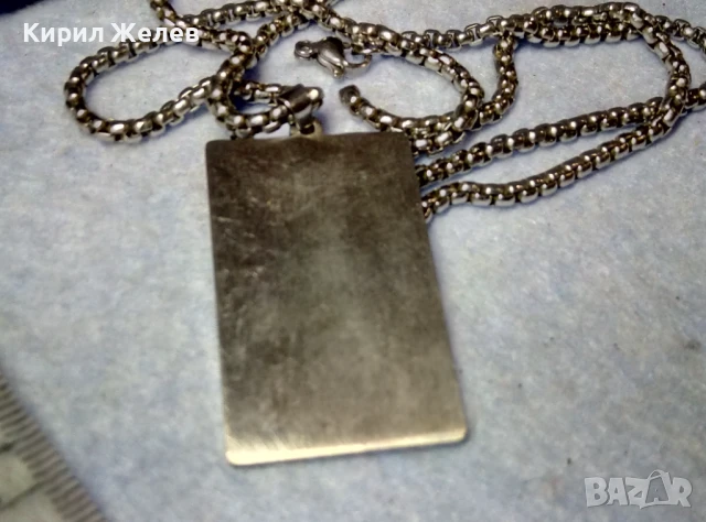 СТИЛЕН ПОКЕРДЖИЙСКИ АРТ МЕДАЛЬОН АСО ПИКА от ЛЕГИРАНА БЛАГОРОДНА СТОМАНА със СТОМАНЕНА ВЕРИЖКА 38440, снимка 8 - Колиета, медальони, синджири - 51279682