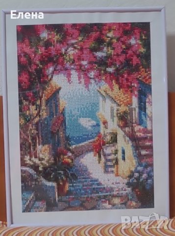 Диамантен гоблен в рамка, снимка 3 - Гоблени - 44246263