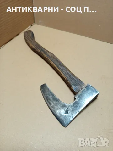 Соц Стара Ръчно Кована Ловно Рибарска Брадвичка Номер 2. Тегло 0.680кг., снимка 5 - Антикварни и старинни предмети - 50436482