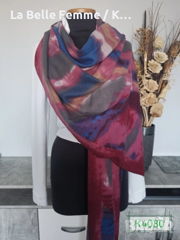 Шалове от кашмир, снимка 17 - Шалове - 51861426