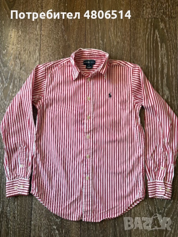 Детска памучна риза Polo Ralph Lauren за момиче ,М размер