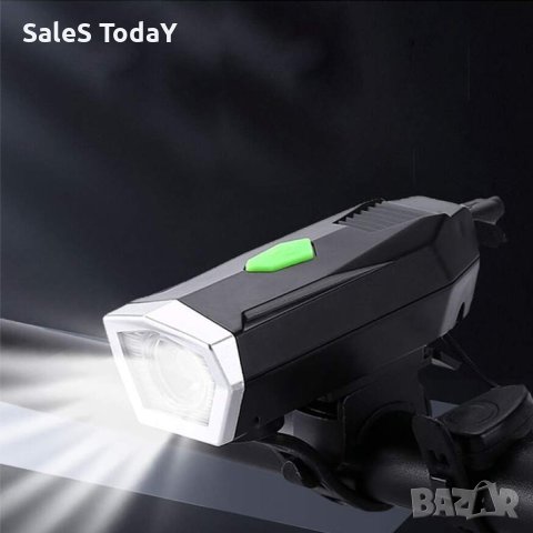 Фар за велосипед, USB, 3 режима, 10,5*4,2*3,2см