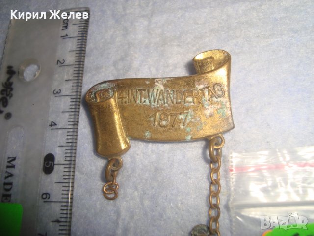 1977г. СТАР КОЛЕКЦИОНЕРСКИ БРОНЗОВ НЕМСКИ МЕДАЛ КОМИНОЧИСТАЧ КЪСМЕТЛИЙСКИ с НОСАЧ РЯДЪК 18699, снимка 5 - Антикварни и старинни предмети - 37970992