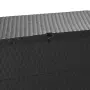 vidaXL Градински сандък за съхранение антрацит 120x56x63 см PP ратан, снимка 8