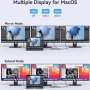 USB C докинг станция за два монитора, 13 в 1, снимка 6