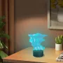 Холограмна 3D LED лампа Дракон-дистанционно управление 16 цвята+други режими на управление, снимка 7