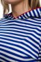 Нов дамски моряшки суичър на синьо/бяло райе, с качулка, снимка 7