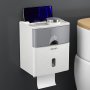 Лепяща пластмасова поставка за тоалетна хартия, снимка 1 - Други стоки за дома - 42649468