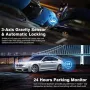 SHRINLUCK X5 4K Dash Cam Auto,3-канална камера за автомобил,2160P+1080P+1080P FHD тройна, снимка 4