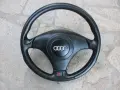  Волан трилъчев, кожен - оригинален Audi A4,A6,A8,TT - S Line !, снимка 1