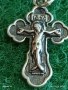 Руски сребърен кръст СПАСИ и СЪХРАНИ много красив 53047, снимка 3