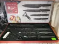 Комплект ножове с мраморно покритие от 4 части с безплатна керамична белачка, снимка 5