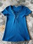 Еластична блузка размер С, снимка 1 - Тениски - 42509189