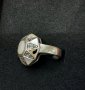 Стар руски пръстен със седеф - проба 925 и житен клас, снимка 3
