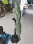 135см-20кг папагал Жако на клон/голяма стара бронзова фигура-скулпура на птица, снимка 3