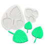 Оригами листо листа тропически силиконов молд форма фондан шоколад гипс декор торта, снимка 6