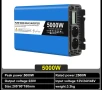 Инвертор чиста синусоида с LCD екран 5000W DC 12/24v към AC220v-50Hz, снимка 1