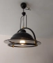 Висяща лампа от метал и стъкло , снимка 2