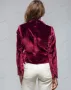 Дамски кадифен ретро блейзър (сако) с едно копче с V-образно деколте, 4цвята , снимка 14