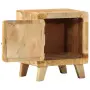 vidaXL Нощно шкафче 40x32x46 cm Масивна дървесина Грубо манго, снимка 4