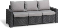 Продава ратанов комплект - два фотьойла, триместен диван и маса, оборудвани със меки седалки и въз, снимка 2