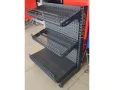 Мини промо стелаж с перфо гръб за касова зона RAL-7016 TXT, снимка 2
