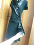 Черна еластична рокля до коляно М, снимка 3