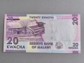 Банкнота - Малави - 20 квача UNC | 2012г., снимка 2