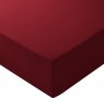 Долен чаршаф с ръб от микрофибър AmazonBasics, бордо, 135 x 190 x 30 cm