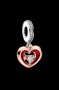 Сребърен висящ елемент Пандора"Вълнуваща любов",Rose Gold/нов, снимка 1 - Колиета, медальони, синджири - 44309443
