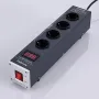 Pailvens Mains Filter Power Strip HiFi 4-посочен контакт за филтър за смущения с LCD дисплей, снимка 4
