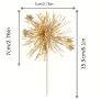 10 броя златисти фолиеви фойерверки на клечка за декорация на торта мъфини кексчета, снимка 3