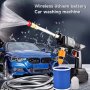 Акумулаторна водоструйка за почистване на автомобили , 2бр батерия, зарядно, куфар, снимка 5