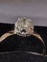 Антикварен Дамски златен 14к. пръстен с брилянт 0.65 карата, снимка 1 - Пръстени - 39762733
