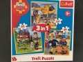 Пъзел Trefl 3 в 1 "Пожарникарят Сам", снимка 1