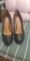 Черни обувки естествена кожа GEOX Respira , снимка 1 - Дамски обувки на ток - 42453915