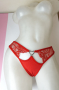 Shein XS/S дамски червени памучни полупрашки, снимка 7