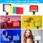 Комплект LED Видео Осветление (2 броя) – 5600K с Мини Триподи и Цветни Филтри, снимка 4