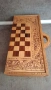 Стар дървен шах и табла , снимка 8