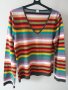 Пъстър дамски пуловер , снимка 1 - Блузи с дълъг ръкав и пуловери - 30149981